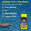 AquaChek, Yellow Test Strips 4 in 1 for Chlorine, pH, Alkalinity Cyanuric Acid | 511242A