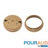 Pouralid Swimming Pool Skimmer Cover 10" Round Tan | 201PALTAN