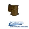Permacast Handrail and Ladder Bronze Anchor 3" tall 1.9" OD Tubing | PS-3019-B