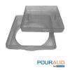 Pour-A-Lid Square Skimmer Cover Clear  11" | SQPALCLEAR