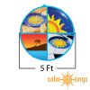 Solar Sun Ring Cover Sunburst Design | SSR-SB-02
