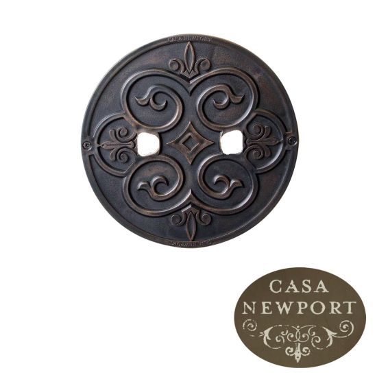Casa Newport  Bronze Metal Skimmer Lid 9.9"  | 20-01011