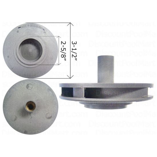 WATERWAY, Impeller Assembly 0.75 HP For Supreme Pump 310-5080