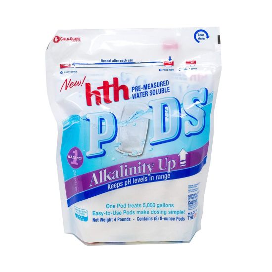 HTH, Alkalinity Up Pods for Swimming Pools, 4lbs, 67053