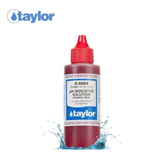 Taylor pH Indicator Solution (Phenol Red) | 2 oz. Bottle | R-0004-C