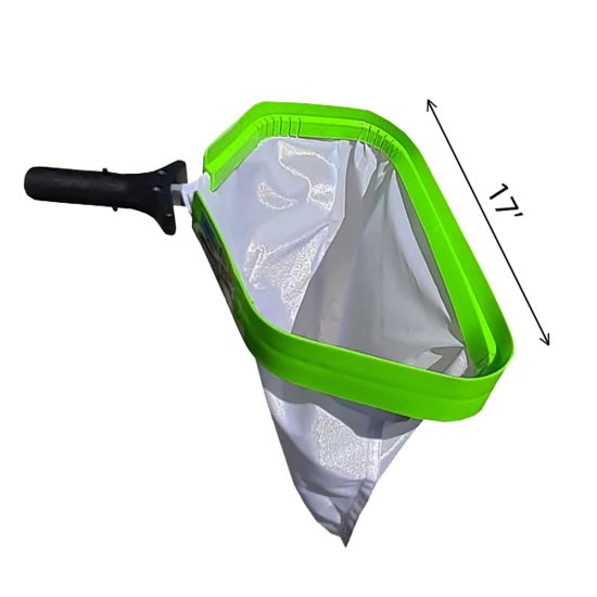 Pool Skimmer Net with Deep Bag - 17" Extra Heavy Duty Leaf Skimmer | sw-10-003