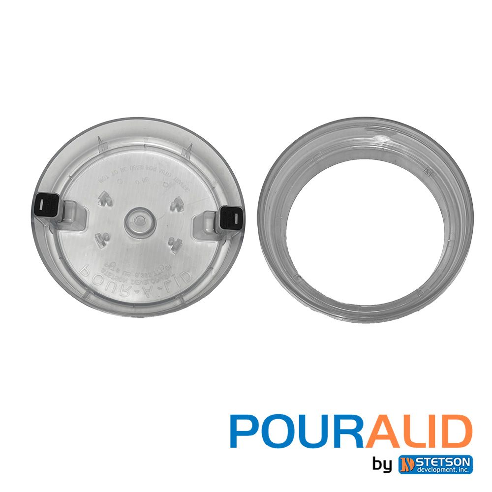 Pouralid Swimming Pool Skimmer Cover 10 Round Clear | 201PALCLEAR