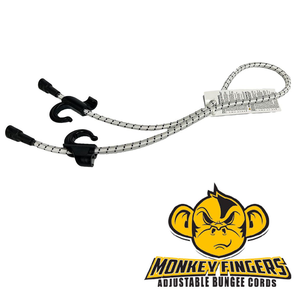 Monkey Fingers Adjustable Bungee Cord, 6-60, 2 Count 