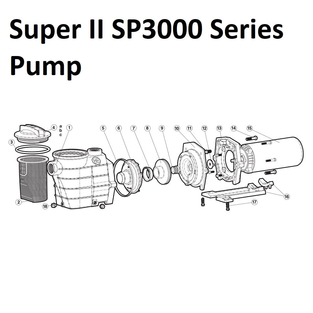 Genuine Hayward Super II Pump Impeller Ring Genuine MFG Part SPX3005R 