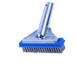 Pooline 5" Stainless Steel Pool Brush with  Aluminum Back and Handle |11020