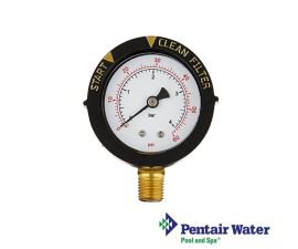 Pentair FNS Plus/Clean & Clear Plus Pool Filter Pressure Gauge with Indicator Bottom | 190058