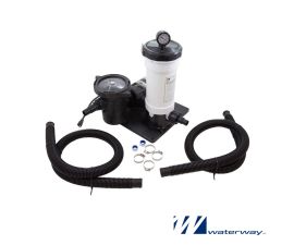 Waterway  Above Ground 50 Sq. Ft. Cartridge Filter with 1 HP Pump | 520-4010 