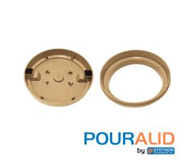 Pouralid Swimming Pool Skimmer Cover 10" Round Tan | 201PALTAN