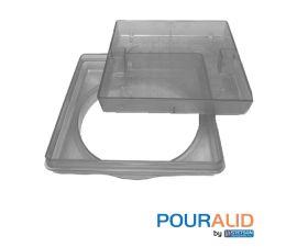 Pour-A-Lid Square Skimmer Cover Clear  11" | SQPALCLEAR